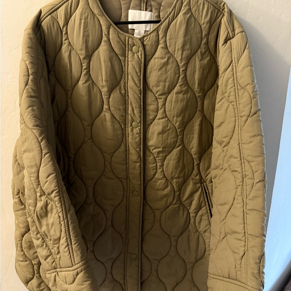 Olive Quilted Women's Jacket